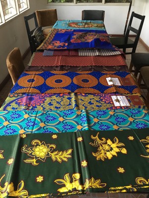 No trip is complete without picking out some beautiful pieces of African fabric. 