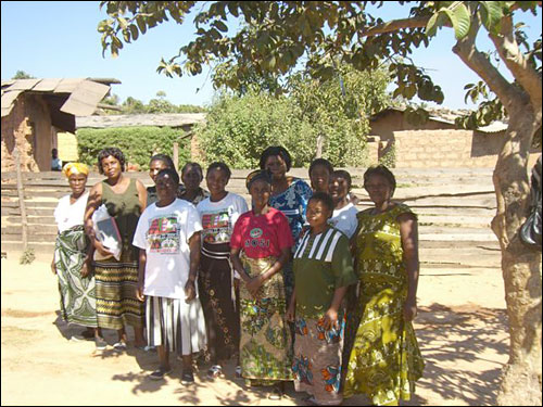 The team of women in Kantolomba