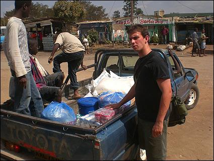 The truck to carry the goods to Kantolomba.