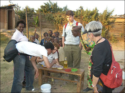 We all check out the soap experiment.