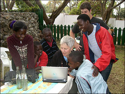 Learning the computer.