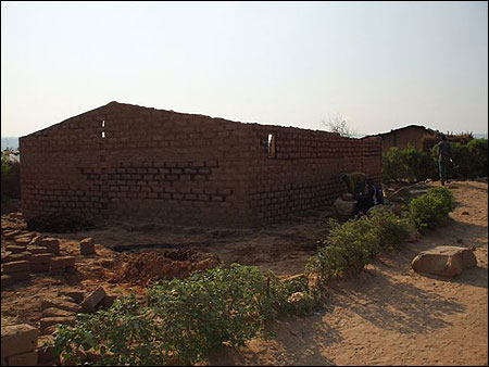 Beauty's house under construction.