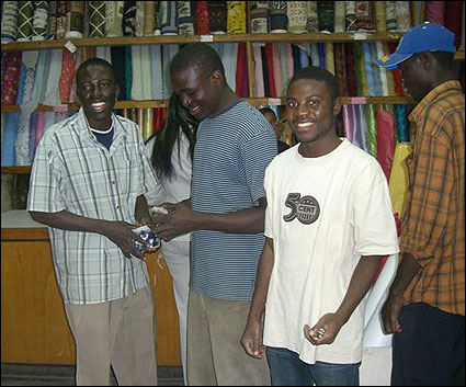 Eli (left) and his friends at ZMart.