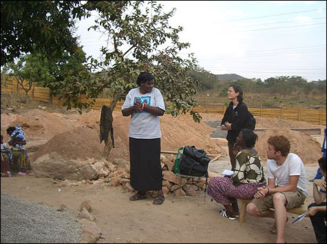 Theresa leading the meeting.