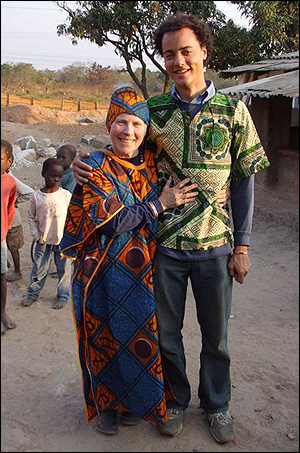 And Mbuya (grandmother) and Grandson sporting their new outfits.