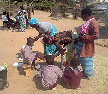 The women are quickly becoming lay nurses.