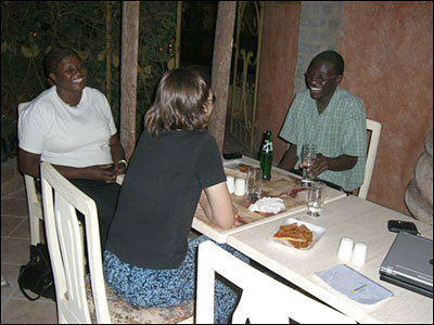 Jen, Theresa and Godfrey