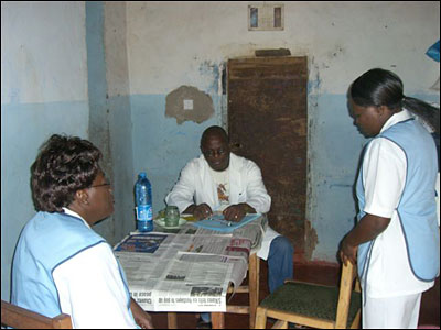 Left to right: Susan, Dr. Obi, Frieda