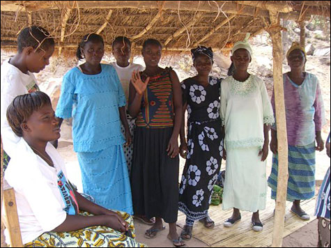 The Living Compassion women posing for one last goodbye photo.