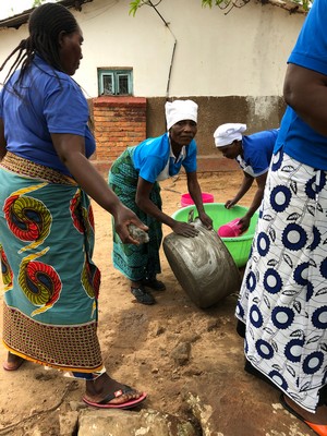 Scrubbing Pots