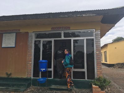 The reception office at the nursing school