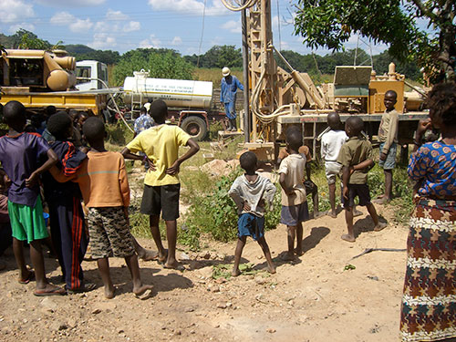 Water well drilling